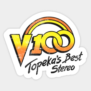 V100 Faded 80s Sticker